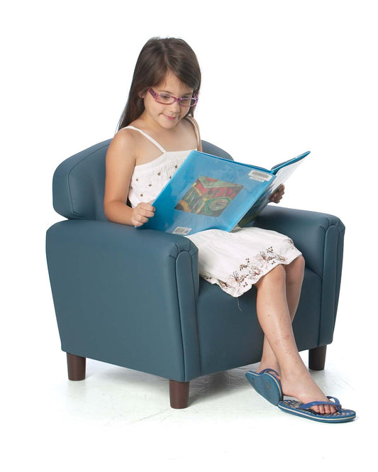 BN-FP2B200 New! Enviro-Child Upholstery Preschool Chair 26"L x 18"W x 24"H  - BLUE