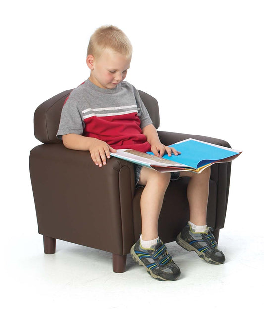 BN-FP2C200 New! Enviro-Child Upholstery Preschool Chair 26"L x 18"W x 24"H  - CHOCOLATE