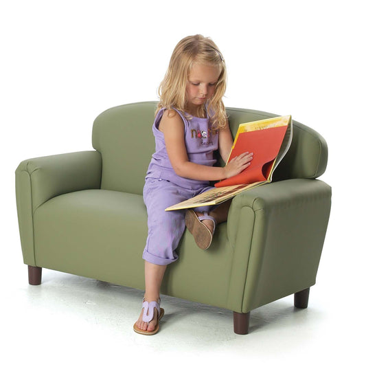 BN-FP2S100 New! Enviro-Child Upholstery Preschool Sofa 38"L x 18"W x 24"H - SAGE