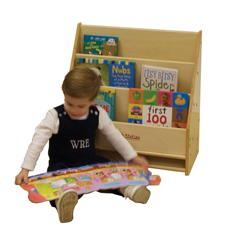 KS-B2524BIR Kids' Station Toddler Book Display, Assembled, Fully Assembled