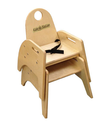 KS-CHR9BIR Kids' Station WOOD CHAIR 9" SEAT, No Seat Belt, Assembled