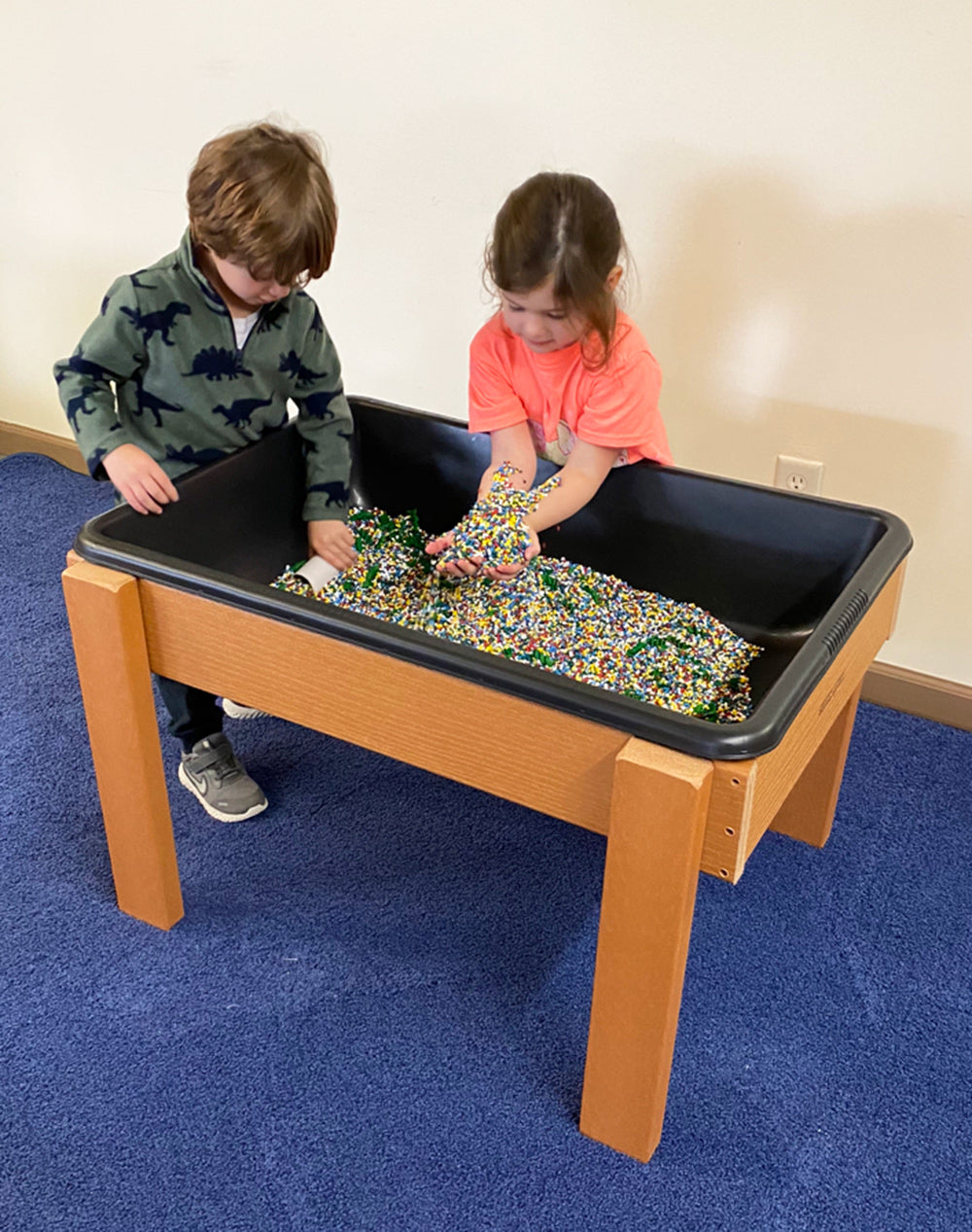 KSO-S3624 Kids' Station Outdoor Large Sand/Water Table w/drain, Plastic