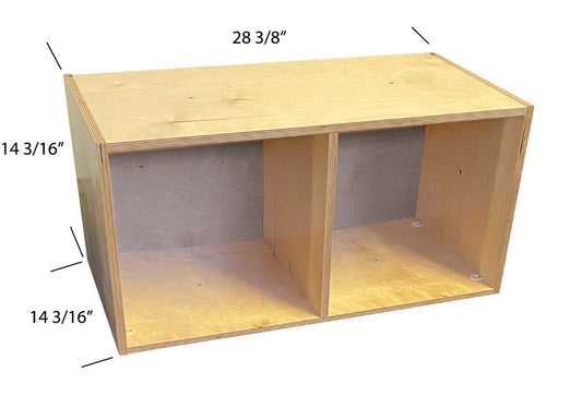 KUBEEZ-1AH KUBeez  Modular birch storage cabinet, 1-pack, 1/8” hardboard back, Fully Assembled
