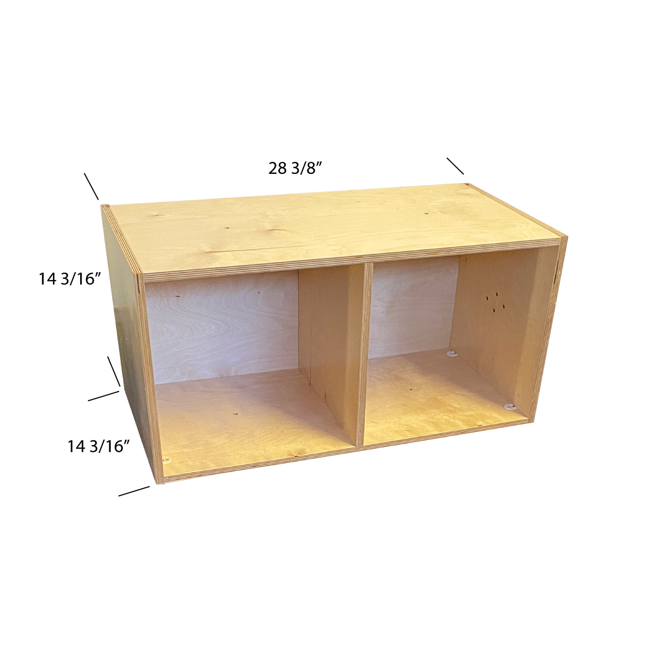 KUBEEZ-1A KUBeez Modular birch storage cabinet, 1-pack,5/8” birch back, Fully Assembled