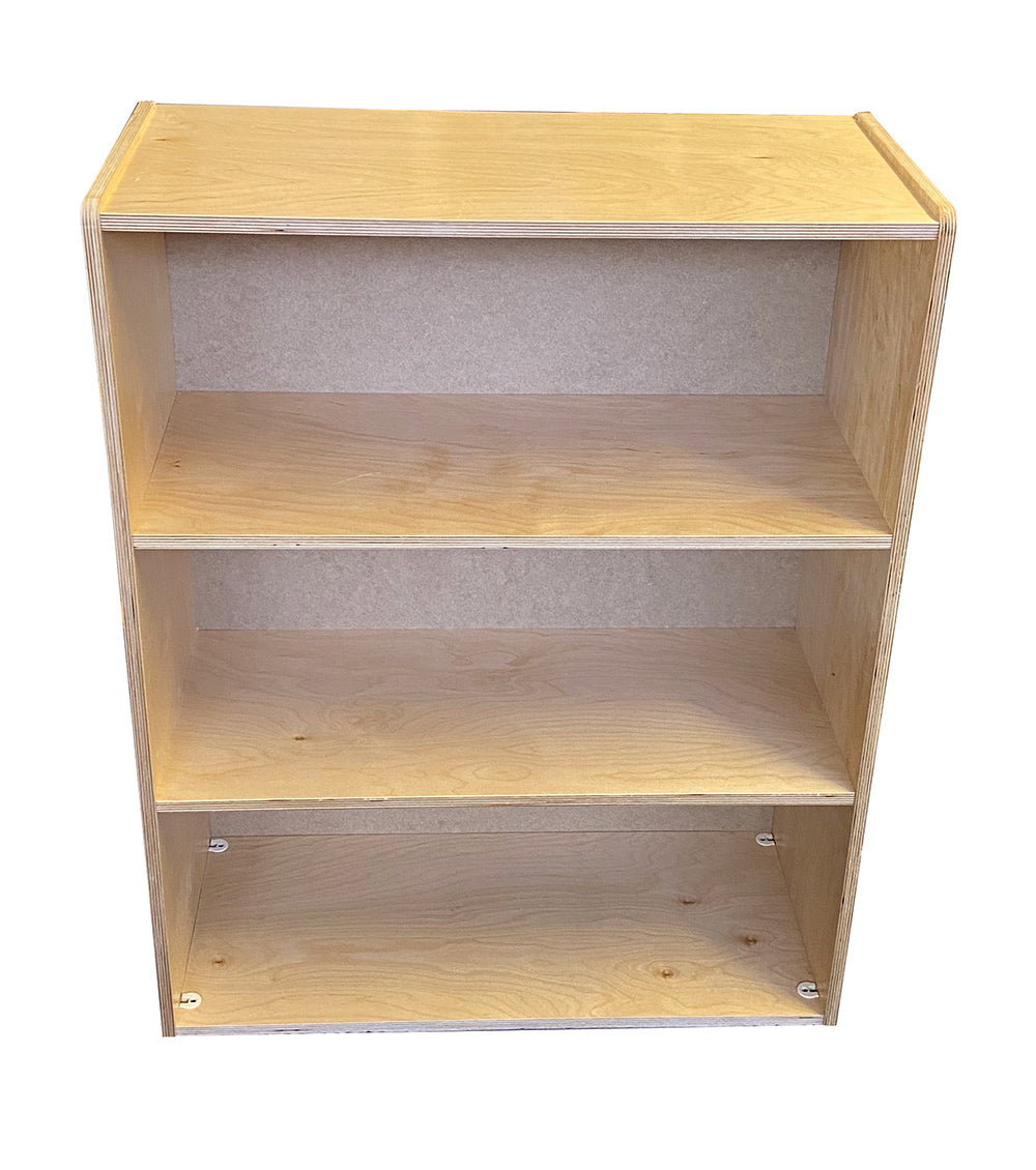 KUBEEZ-S3 KUBeez Solo 3-Tier birch storage cabinet, 1-pack, hardboard back, Ready to Assemble