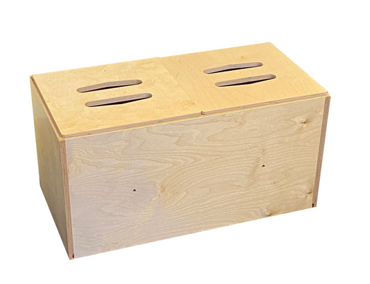 KUBEEZ-T1A KUBeez  Modular birch toy box, 1-pack, Fully Assembled