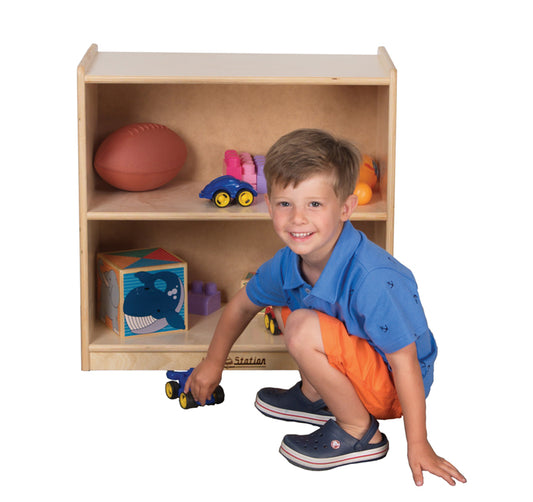 S242402BIR Kids' Station 24" Mini Preschool Cabinet, Fully Assembled