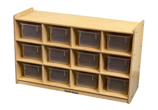S243912BIR Kids' Station 24" 12 Section Cabinet without trays