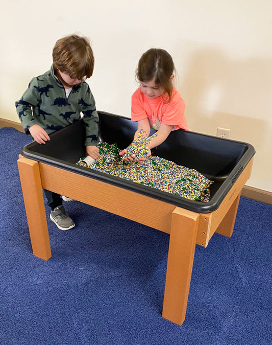 KSO-S3624 Kids' Station Outdoor Large Sand/Water Table w/drain, Plastic