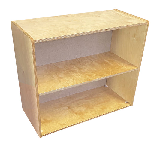 KUBEEZ-S2 KUBeez Solo 2-Tier birch storage cabinet, 1-pack, hardboard back, Ready to Assemble